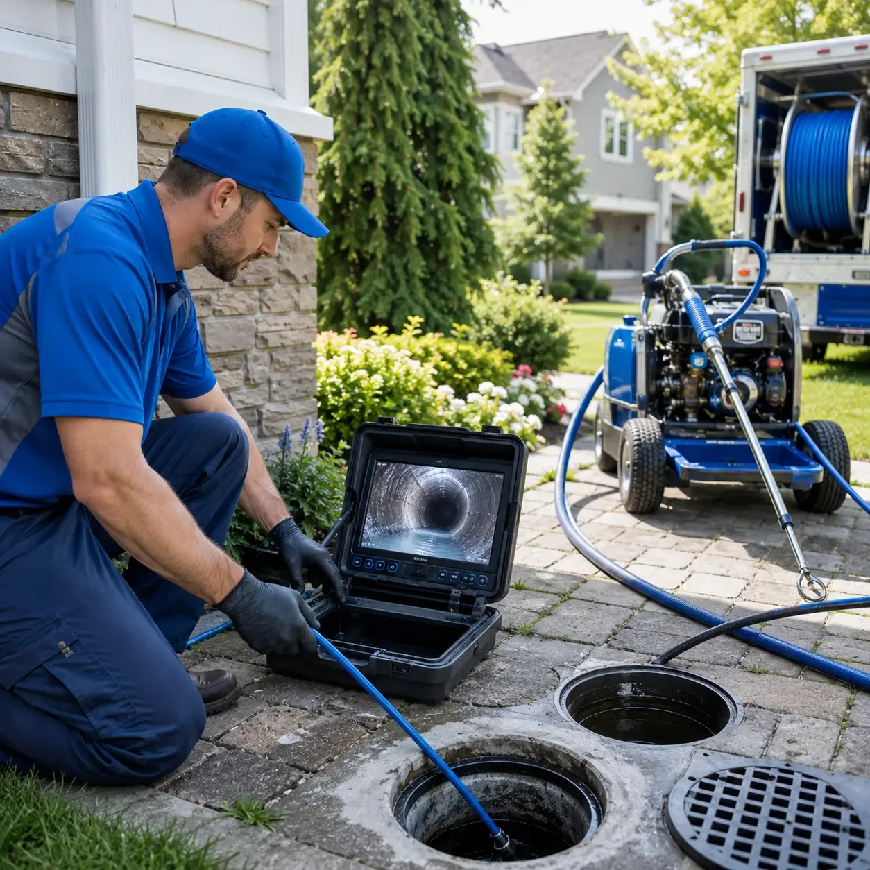 Outdoor drain cleaning professionals serving Conover, OH