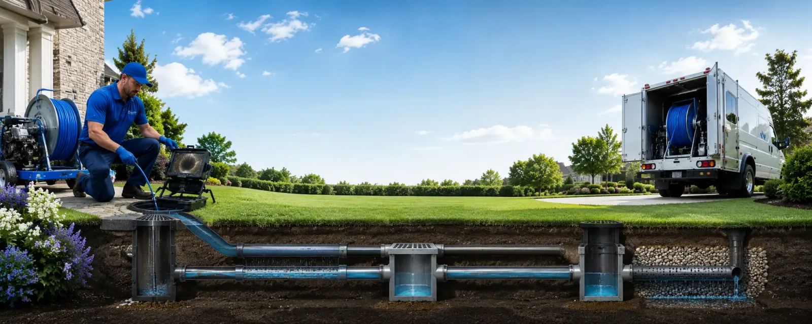 Outdoor drain cleaning information for Conover, OH