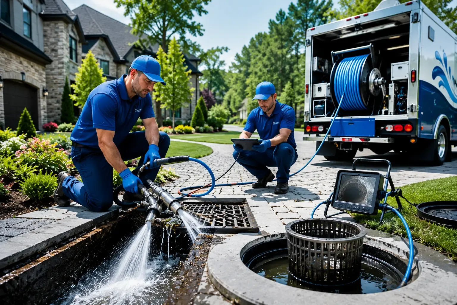 Local outdoor drain cleaning professionals in Conover, OH